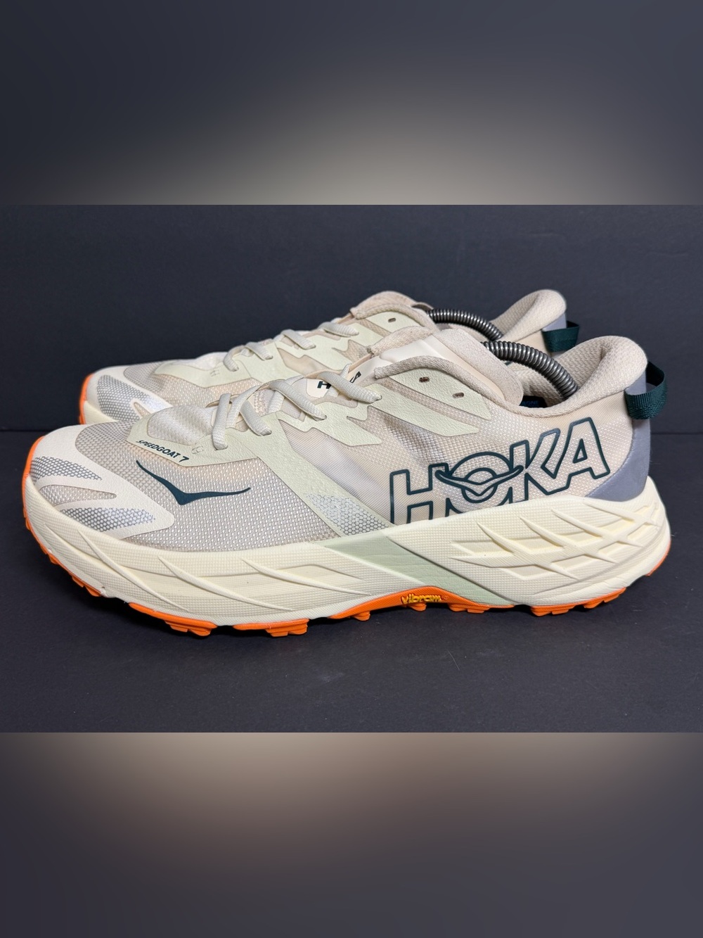 Size 12D - Hoka One One Hoka Speedgoat 7 Vintage Yellow RARE WORN TWICE